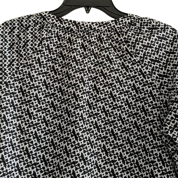 NWT Milano Black/White Blouse, M - Picture 4 of 6